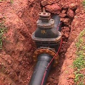 HDPE Line with Gate Valve